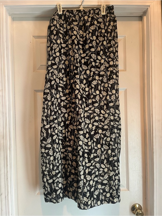 Zara Pants - Zara Botanical Wide Leg Woven Pants Size M Made in Turkey